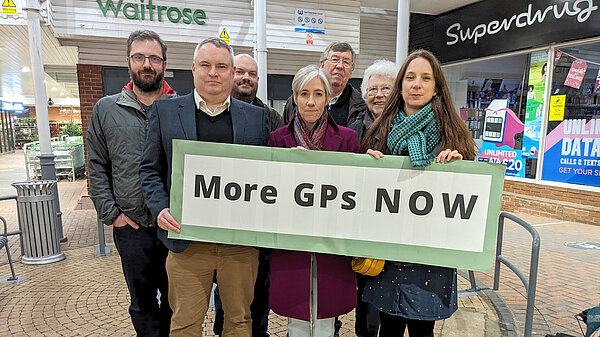 Local Lib Dems campaigning for more GPs in our town